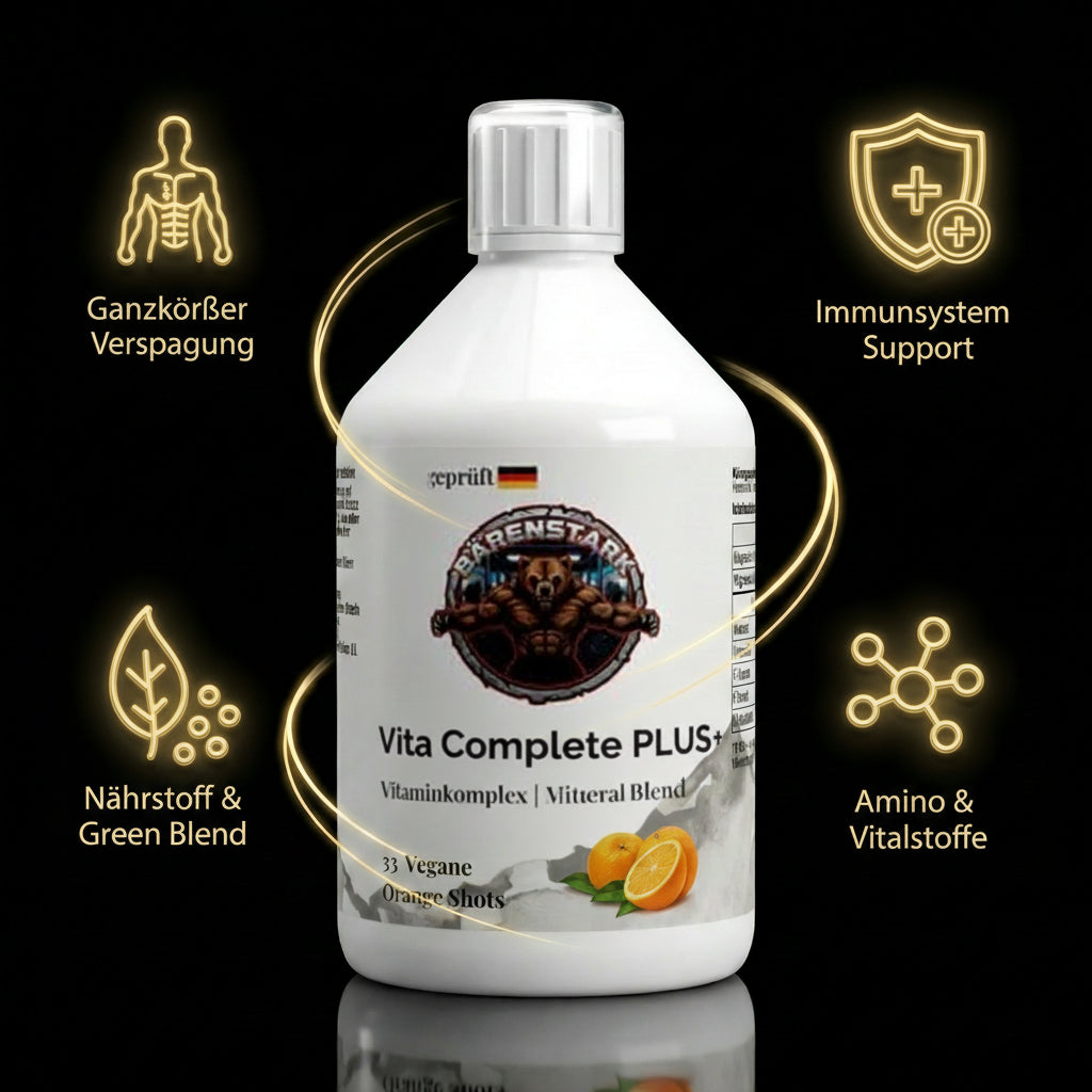 Vita Complete PLUS+ 50 vegane Shots - Fresh Orange - 500ml