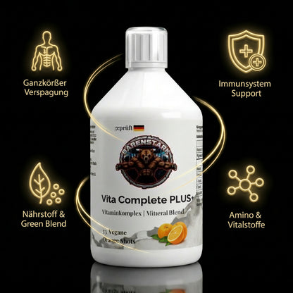Vita Complete PLUS+ 50 vegane Shots - Fresh Orange - 500ml