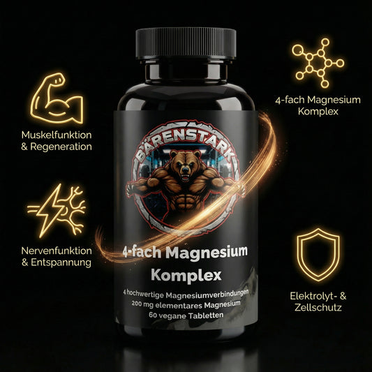 Magnesium 4fach Komplex - 60 vegane Tabletten