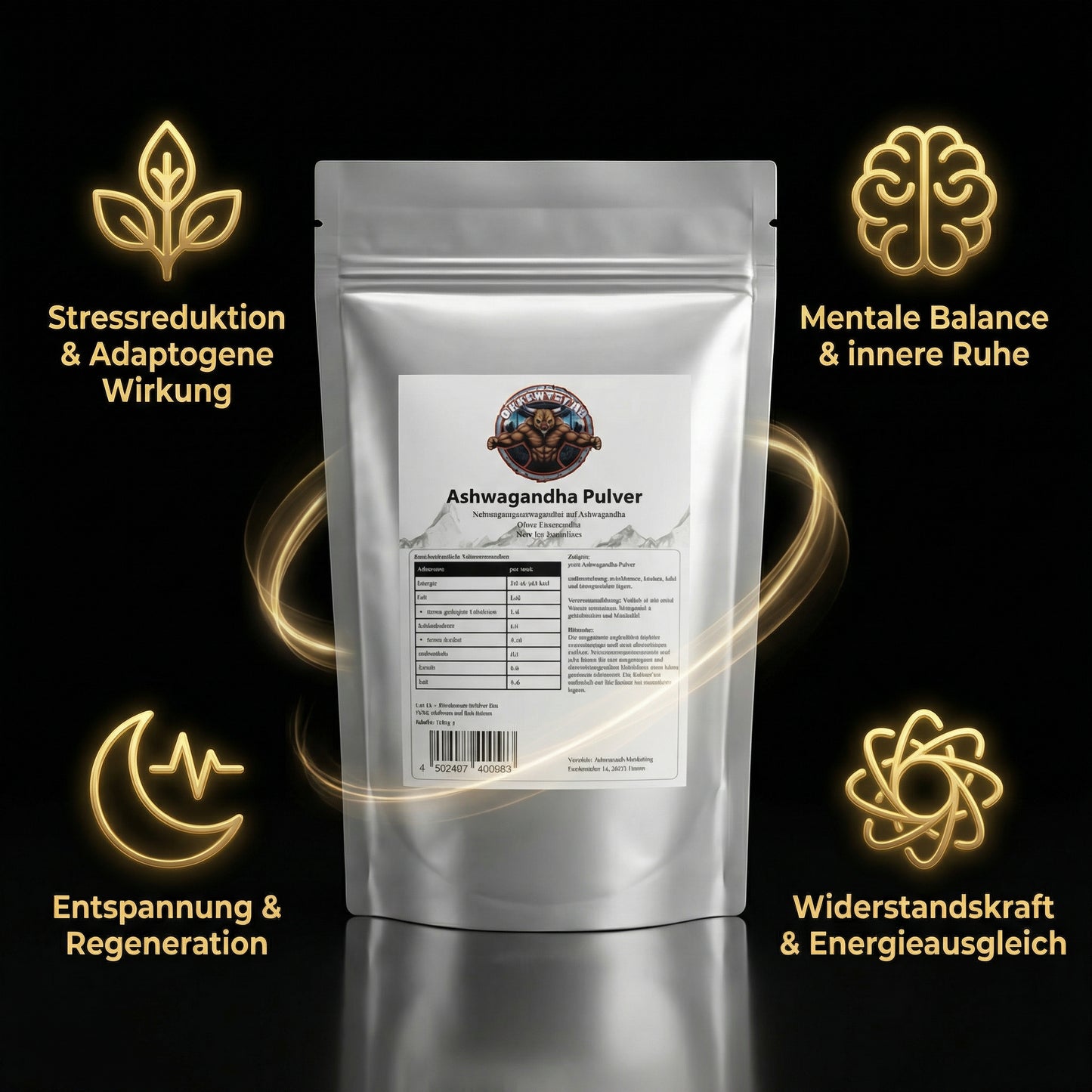 Ashwagandha Pulver - 500g Doypack