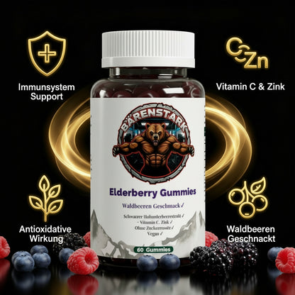 Elderberry + Vitamin C + Zink Gummies - 60 Stk.
