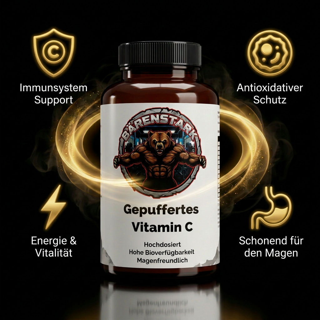 Gepuffertes Vitamin C 500mg + Magnesium - 240 Kapseln