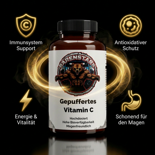Gepuffertes Vitamin C 500mg + Magnesium - 240 Kapseln